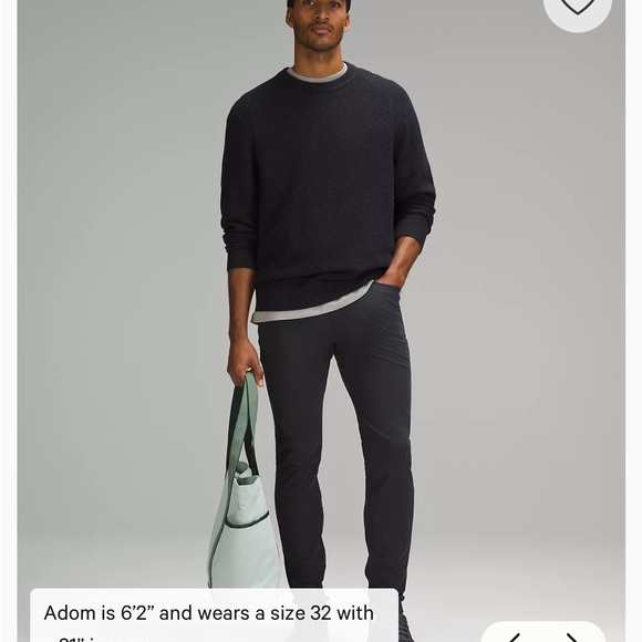 lululemon athletica men’s ABC Skinny-Fit 5 Pocket Pant 30L
Warpstreme Black - Picture 2 of 7